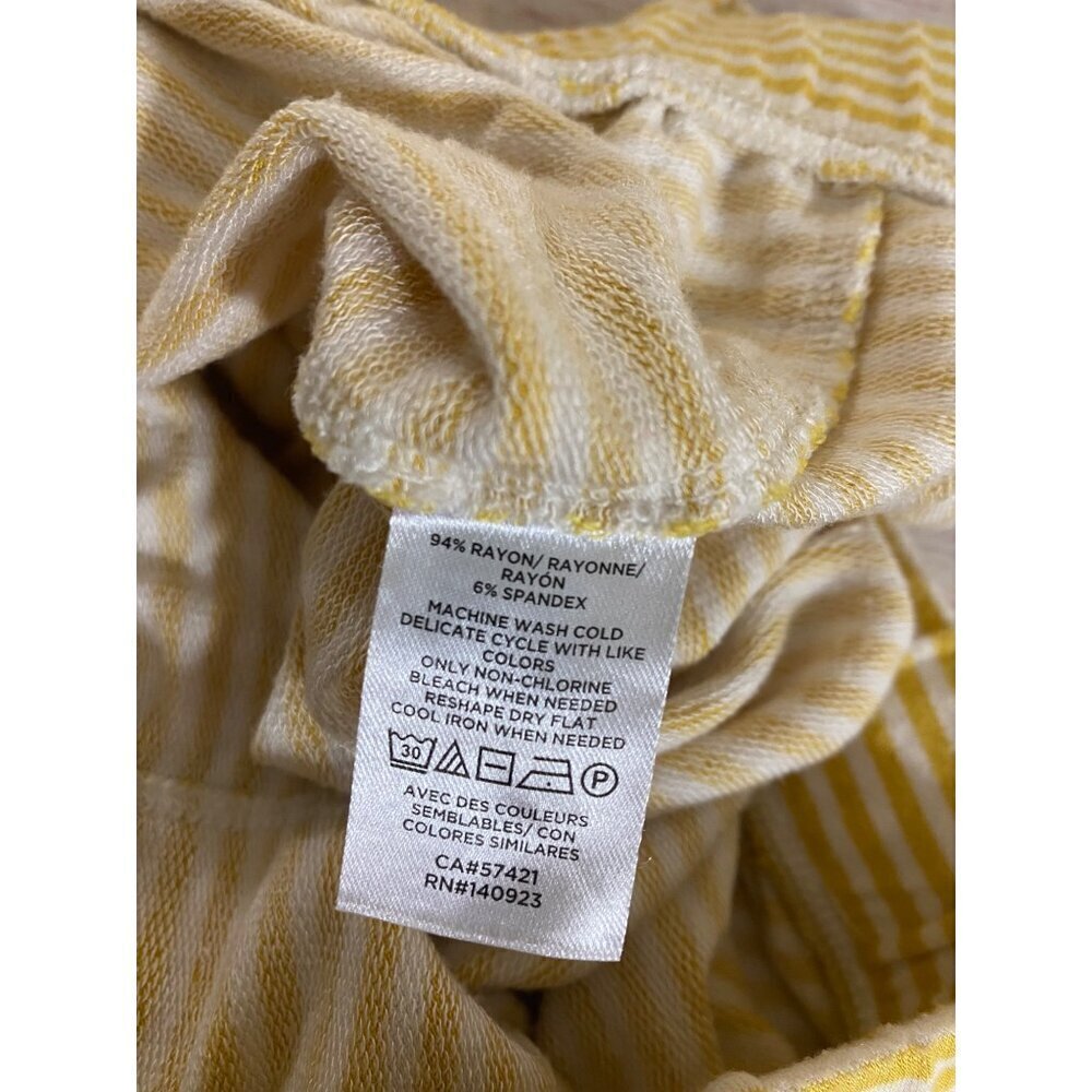 Loft Sleep Yellow And White Stripe Casual Sleep Leisure Pajama Bottoms - Medium - Picture 11 of 12